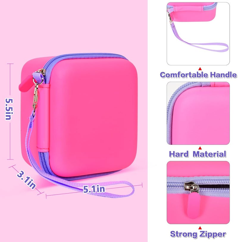 PAIYULE Kids Instant Print Camera Case Compatible with ESOXOFFORE for Dylanto for DUDUDRAGON for GKTZ for ETIKEZ for Dafotil for Careenoah for Aasonida Digital Video Prints Paper Bag (Box Only) Bright Pink - Image 3